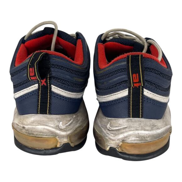 Nike Air Max 97 Midnight Navy Blue White Leather 921826-403 Size 10.5 Men - Picture 5 of 8